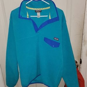 Vintage 90s patagonia syncilla turquoise jumper
